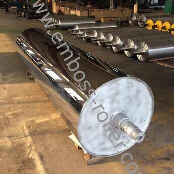 Big Size Mirror Roller With Polishing Machine , Concentricity Less Than 0.02mm