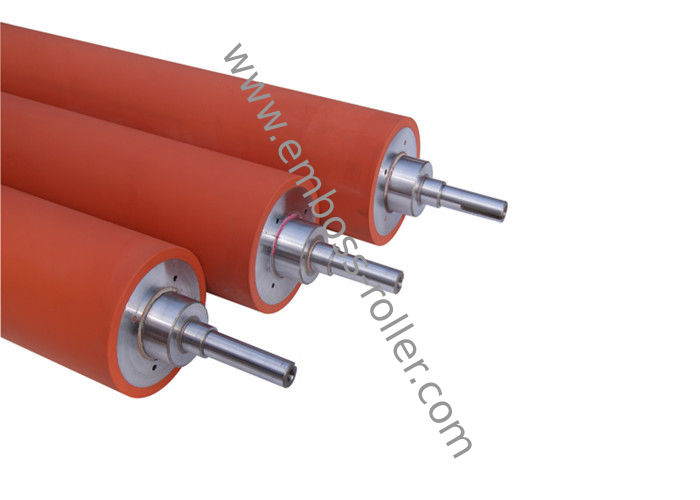 Durable Industrial Rubber Rollers For Delrin , UHMW , PTFE / Embossing Roll