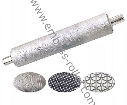 Steel Engraving Embossing Roller High Wear Resistance Silver Color