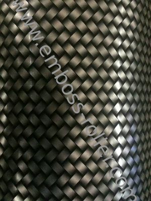 Laser Engraved Embossing Steel Roller for Pressed Cloth and Leather
