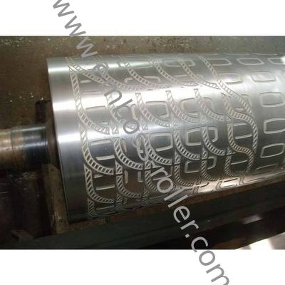 PVC Car Mat / Cushion Leather Embossing Roller With 45# Seamless Pipe