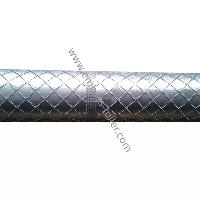 High Wear Resistance Emboss Cylinder Steel Embossing Roller For Leather Machine